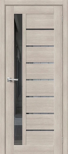 Межкомнатная дверь экошпон mr.wood Браво-27 Cappuccino Melinga Mirox Grey