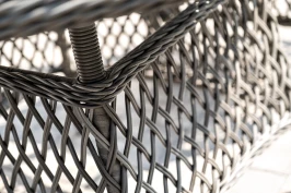 "Эспрессо - 118 S" обеденная группа плетеная, цвет графит