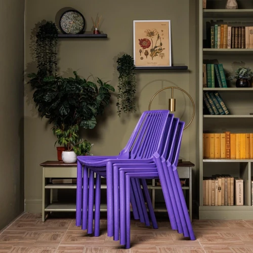 Пластиковый стул NICO фиолетовый