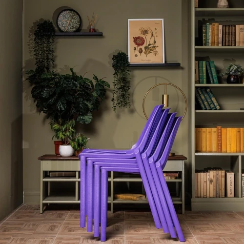 Пластиковый стул NICO фиолетовый