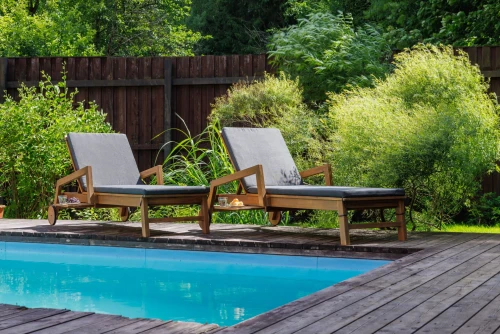 Комплект шезлонгов PAOLO на колесиках из акации(teaklook)