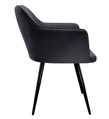 Стул DikLine 277 поворотный TW11 серый, ножки черные