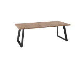 Стол Гранд 230, Дуб Веллингтон, Черный