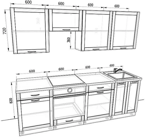 Кухня Базис Nicole Комплектация 14