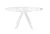 Стол DikLine SFC110 d1100 стекло Оптивайт Белый мрамор/подстолье белое/опоры белые