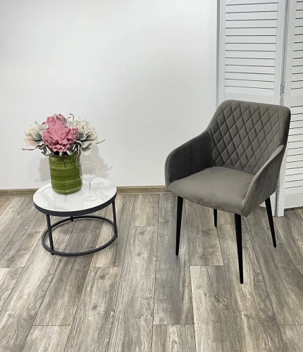 Стул BRANDY-X ГРАФИТ #14, велюр / черный каркас М-City