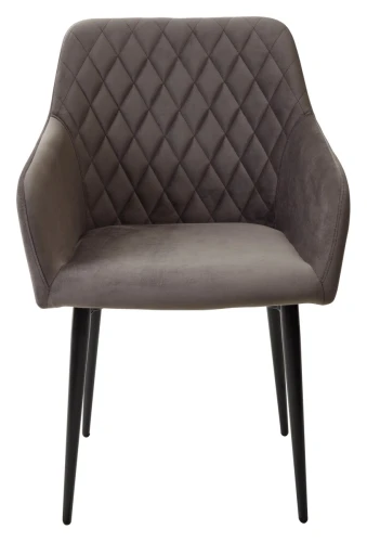 Стул BRANDY-X ГРАФИТ #14, велюр / черный каркас М-City