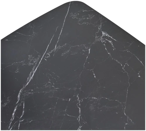 Стол BLANCO 160 MATT BLACK MARBLE SOLID CERAMIC / Орех, ®DISAUR