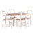 Обеденный комплект Соната (стол + 4 стула) / Sonata dining set массив сосны, стол: 120х75х73см  стул :41х50х95см, антик/белый