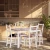 Обеденный комплект Соната (стол + 4 стула) / Sonata dining set массив сосны, стол: 120х75х73см  стул :41х50х95см, антик/белый