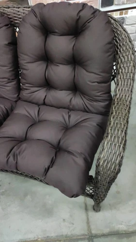 Двухместный диван из искусственного ротанга МЭДИСОН НЬЮ  с подушками на сидение и на спинку