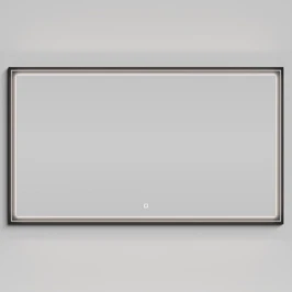 Зеркало Лайт 140, черный глянец