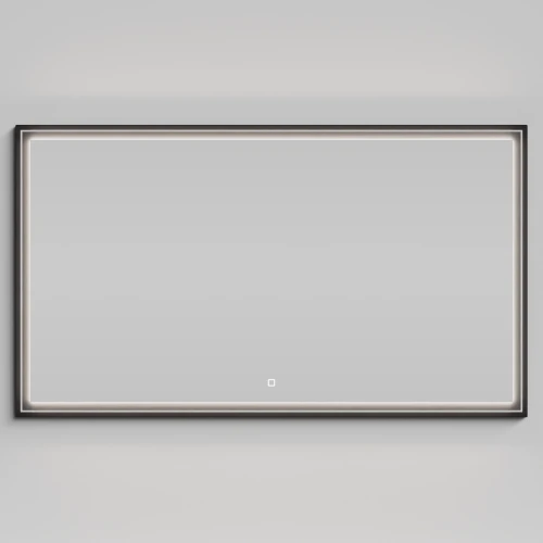 Зеркало Лайт 140, черный глянец