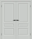 Двустворчатая межкомнатная дверь BRAVO Неоклассик-34 Grey Silk