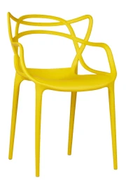 GH109/DC459 Стул пластиковый литой, ЖЕЛТЫЙ