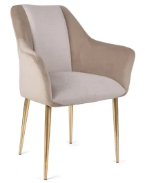 Стул обеденный Лючия DС-1108, бежевый, золото