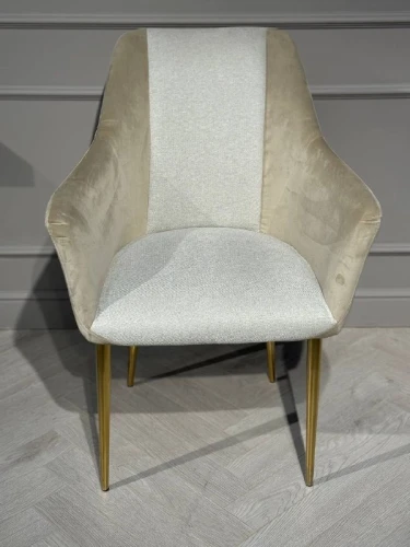 Стул обеденный Лючия DС-1108, бежевый, золото