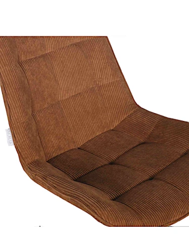 DC705 Стул мягкий, МОККО ВЕЛЬВЕТ#LY2185-10, каркас металл белый