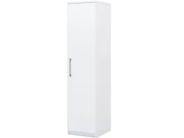 Шкаф «Аврора» 1дв, Белый/Ателье светлый