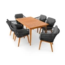 Комплект мебели из искусственного ротанга LETTO dinner