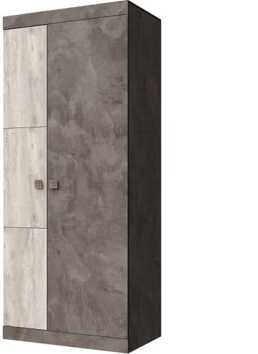 Шкаф «Лондон 2Д» КМК 0467.10, Оникс/Бетон пайн светлый