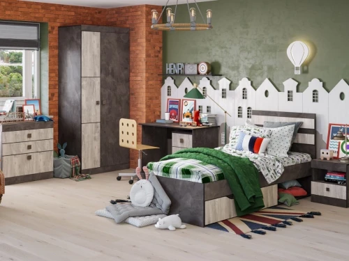 Шкаф «Лондон 2Д» КМК 0467.10, Оникс/Бетон пайн светлый