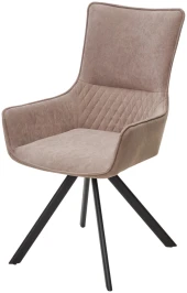 Стул GALAXY, 360 град. поворот. B5 Капучино, велюр / черный каркас, М-City