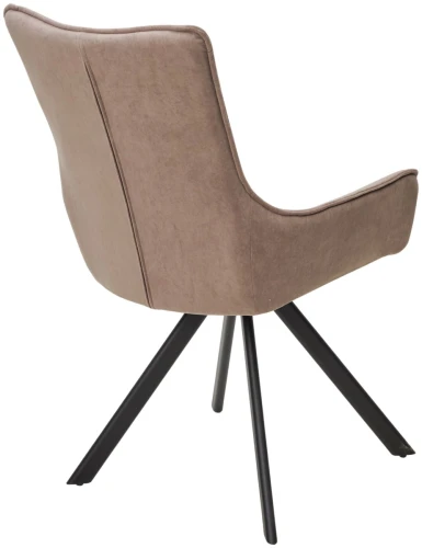 Стул GALAXY, 360 град. поворот. B5 Капучино, велюр / черный каркас, М-City