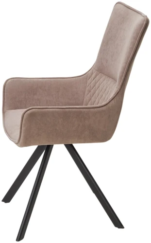 Стул GALAXY, 360 град. поворот. B5 Капучино, велюр / черный каркас, М-City