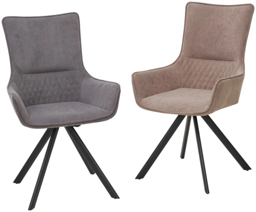 Стул GALAXY, 360 град. поворот. B5 Капучино, велюр / черный каркас, М-City