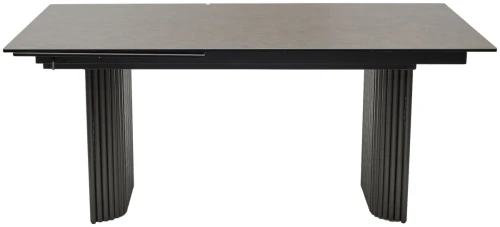 Стол RAGNAR 180 цвет 1697 Коричневая кожа, керамика / Темно-серый каркас, ®DISAUR