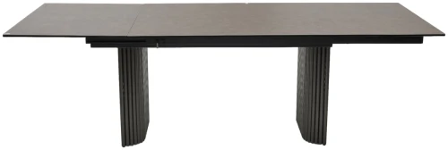 Стол RAGNAR 180 цвет 1697 Коричневая кожа, керамика / Темно-серый каркас, ®DISAUR