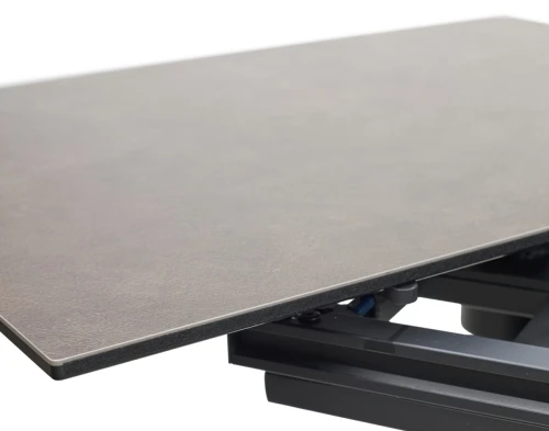 Стол RAGNAR 180 цвет 1697 Коричневая кожа, керамика / Темно-серый каркас, ®DISAUR