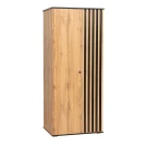 Шкаф для одежды Либерти 51.12, Дуб Вотан, Черный