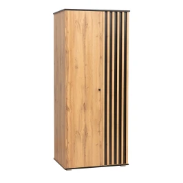 Шкаф для одежды Либерти 51.12, Дуб Вотан, Черный