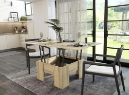 Стол кухонный трансформер, дуб сонома