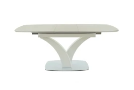 Стол Нотр Дам MODERNE стекло OPTIWHITE 1400(1800)*850, Капучино Стол Нотр Дам MODERNE стекло OPTIWHITE 1400(1800)*850, Капучино