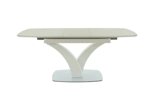 Стол Нотр Дам MODERNE стекло OPTIWHITE 1400(1800)*850, Капучино