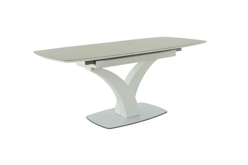 Стол Нотр Дам MODERNE стекло OPTIWHITE 1400(1800)*850, Капучино