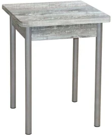 Эко 60х60 стол обеденный раскладной / бетон темный/металлик