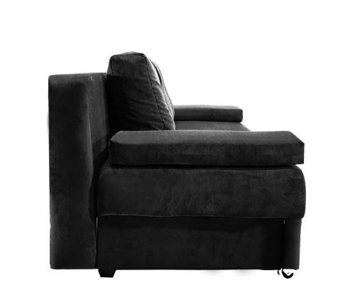 Диван-еврокнижка Амстердам мини люкс черный