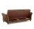 Диван прямой, книжка "Пекин", велюр коричневый, 125, ППУ
