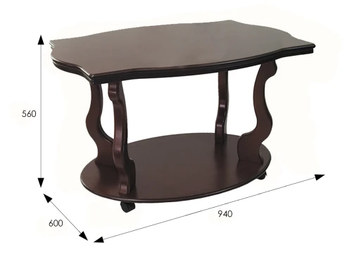 Стол журнальный Берже 3 темно-коричневый