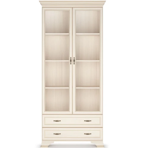 Шкаф-витрина Сиена 2дв, бежевый