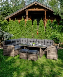 Угловой комплект Genry из искусственного ротанга