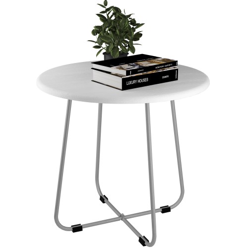 Стол журнальный BeautyStyle 14 белый/металлик