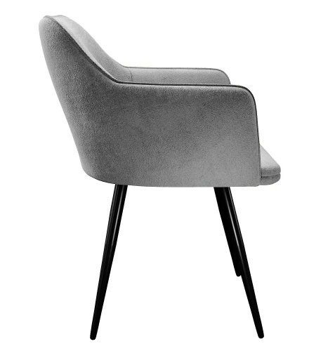 Стул DikLine 277 поворотный TW09 светло-серый, ножки черные