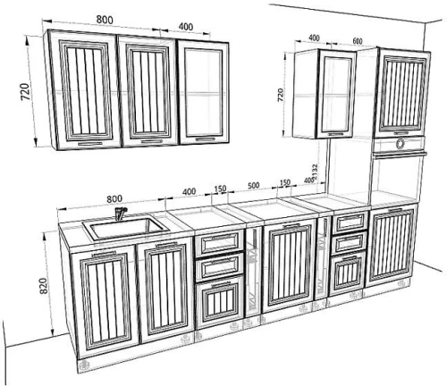 Кухня Прага Комплектация 5