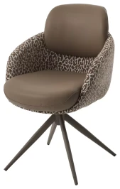 Стул ГРЕЙС (GRACE) 360 град. цвет ТЕМНЫЙ ЛАТТЕ 36-14 / HUNTER-400, экокожа/ ткань / ЛАТТЕ, ®DISAUR