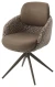 Стул ГРЕЙС (GRACE) 360 град. цвет ТЕМНЫЙ ЛАТТЕ 36-14 / HUNTER-400, экокожа/ ткань / ЛАТТЕ, ®DISAUR